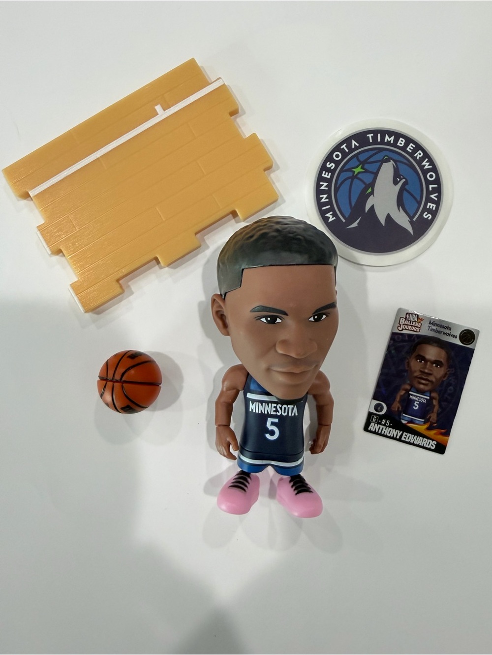 NBA Ballers Anthony Edwards Minnesota Timberwolves Figure + Card & Accessories